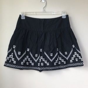 Kimchi Blue black and white embroidered skirt